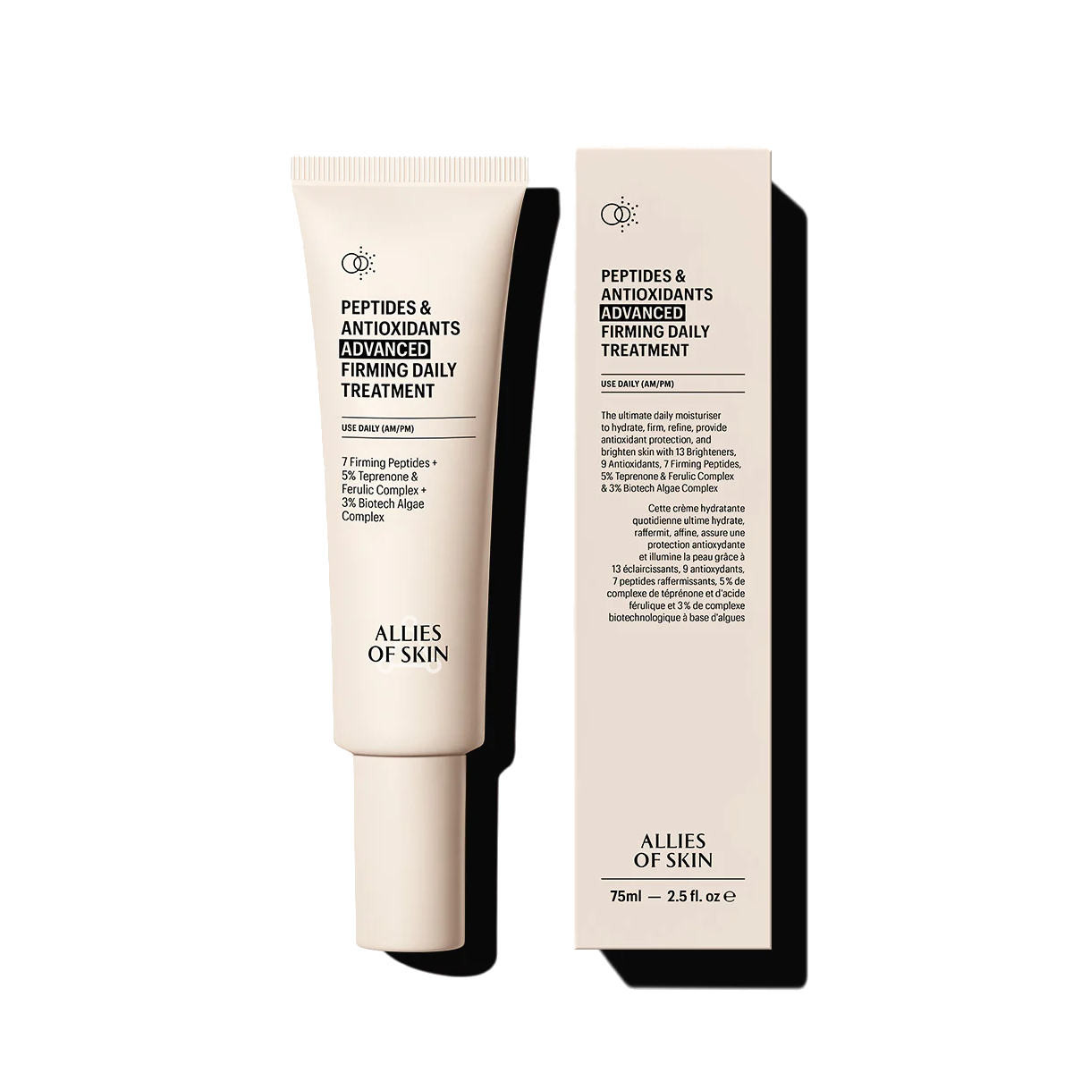 Пептидный крем-маска против морщин Allies Of Skin Peptides&Antioxidants Advanced Firming Daily Treatment 75ml