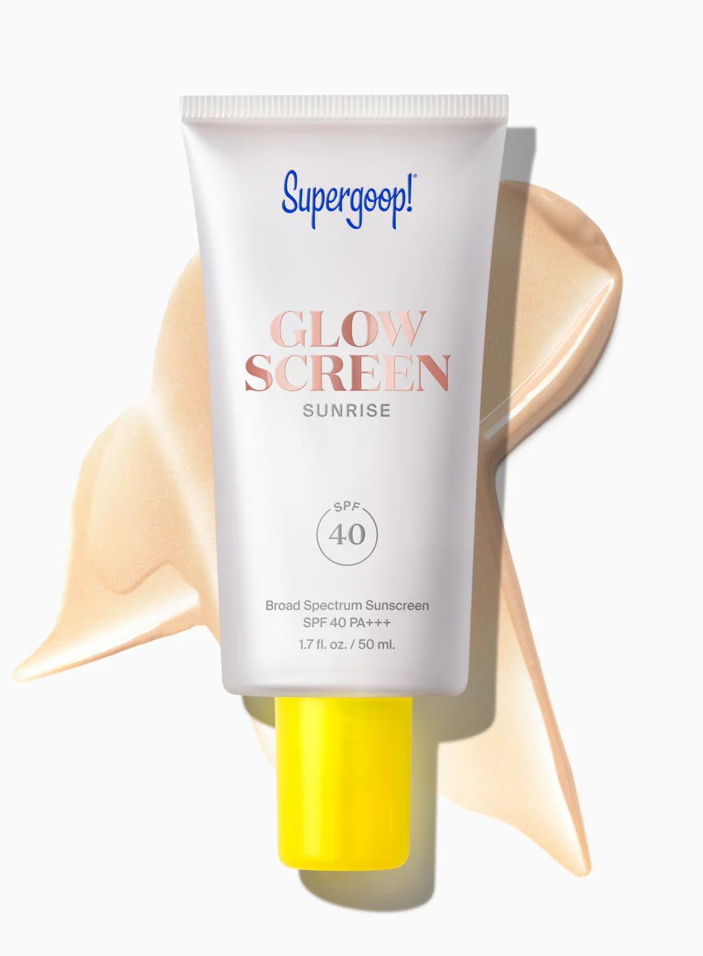 Тонирующий солнцезащитный праймер с эффектом сияния SUPERGOOP! Glowscreen Sunscreen SPF 40 PA+++ 50ml