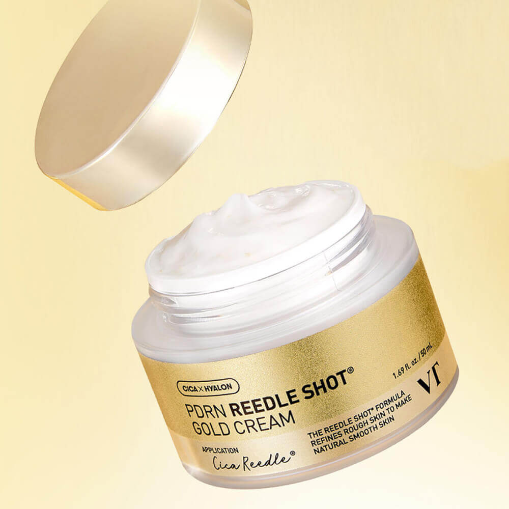Омолаживающий крем с золотом и ПДРН VT Cosmetics PDRN Reedle Shot Gold Cream 50ml