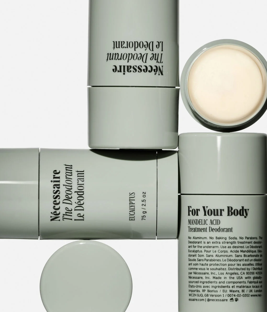 Дезодорант без алюминия Necessaire The Deodorant Mandelic Acid с ардоматом эвкалипта Eucalyptus