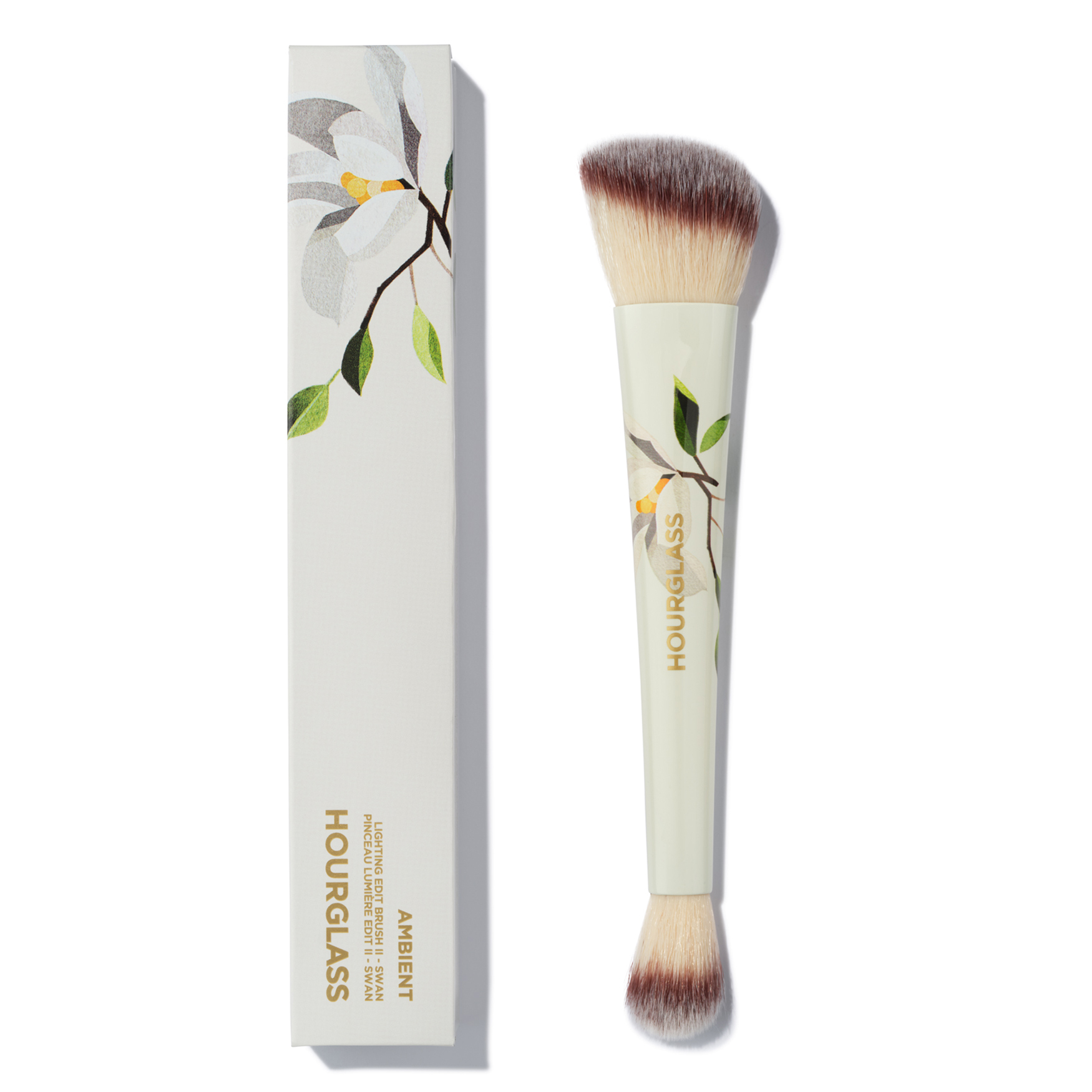 Лимитированная двухсторонняя кисть для макияжа Ambient Lighting Edit Brush II Swan