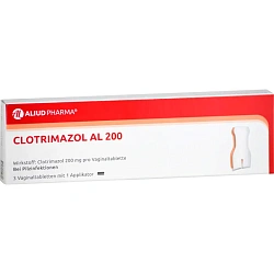 Вагинальные таблетки Clotrimazol AL 200 Vaginaltabletten 3шт