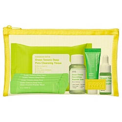 Набор миниатюр для очищения и сужения пор с лифтинг эффектом Sungboon Editor Green Tomato Travel Kit