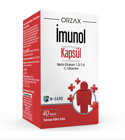Пищевая добавка для укрепления иммунной системы ORZAX IMUNOL Vitamin C 40капсул