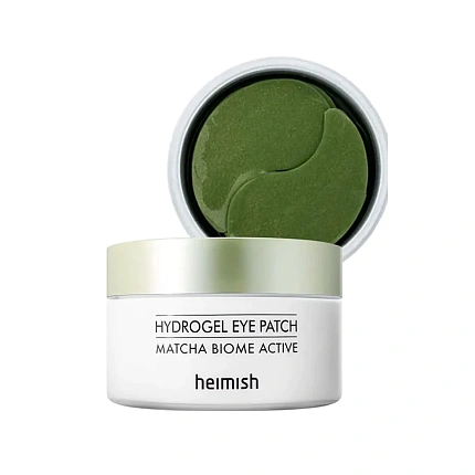 Восстанавливающие гидрогелевые патчи с пробиотиками Heimish Matcha Biome Active Hydrogel Eye Patch 60шт