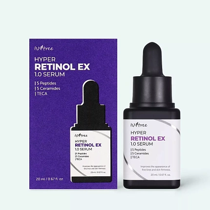 Активная разглаживающая сыворотка с ретинолом IsNtree Hyper Retinol EX 1.0 Serum 20ml