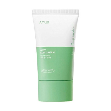 Минеральный солнцезащитный крем с экстрактом хауттюйнии ANUA Airy Sun Cream SPF50+ PA++++ 50мл