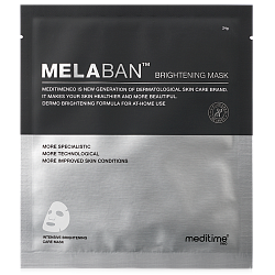 Осветляющая тканевая маска против пигментации Meditime Melaban Brightening Mask 1шт