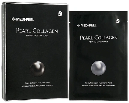 Разглаживающая маска с жемчугом и коллагеном Medi-Peel Pearl Collagen Mask 1шт