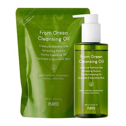 Органическое гидрофильное масло Purito From Green Cleansing Oil