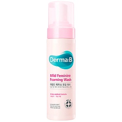 Слабокислотная очищающая пенка для интимной гигиены Derma:B Mild Feminine Foaming Wash 200мл