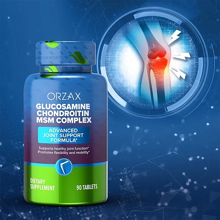 Витаминный комплекс Orzax Glucosamine Chondroitin MSM Complex 90 таблеток