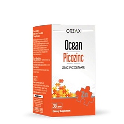Цинк пиколинат ORZAX Ocean Picozinc 30 таблеток