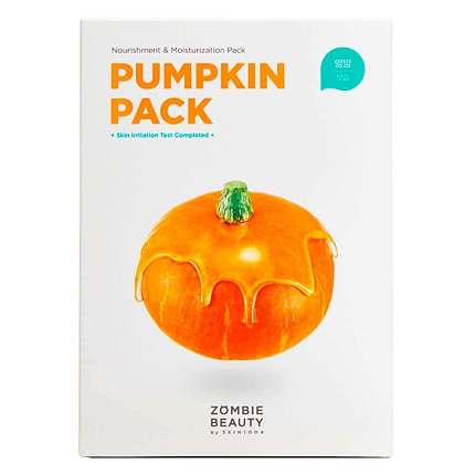 Набор кремовых масок с экстрактом тыквы и прополиса, с кистью SKIN1004 Zombie Beauty Pumpkin Pack