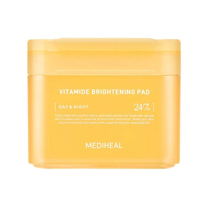 Осветляющие тонер-пэды с комплексом витаминов Mediheal Vitamide Brightening Pad