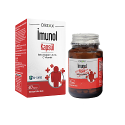 Пищевая добавка для укрепления иммунной системы ORZAX IMUNOL Vitamin C 40капсул