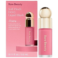 Жидкие матовые румяна МИНИ Rare Beauty Pinch Dewy Liquid Blush Happy 3,2мл