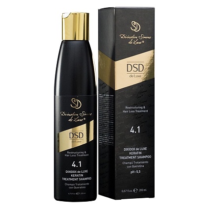Восстанавливающий шампунь с кератином DSD de luxe keratin treatment shampoo 4.1 200ml