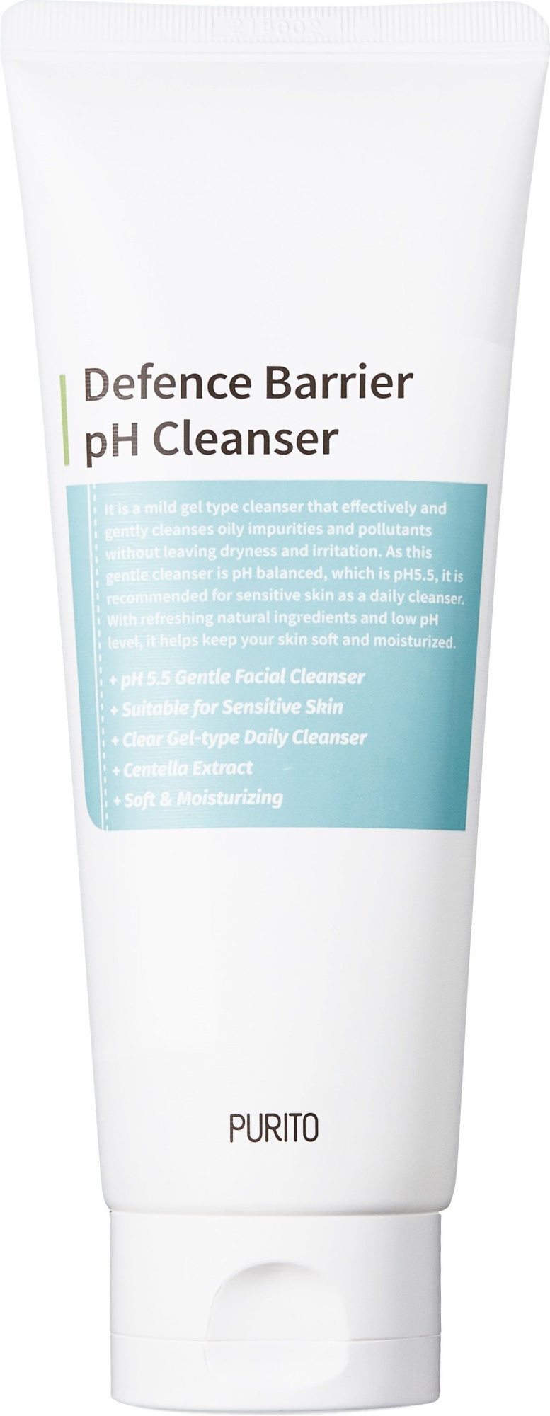 Слабокислотный гель для деликатного очищения кожи Purito Defence Barrier Ph Cleanser 150мл