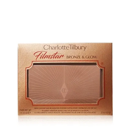 Палетка для контуринга мини Charlotte Tilbury - MINI Filmstar Bronze & Glow (Light to Medium) 2х3,5g