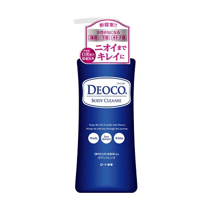 Deoco Medicated Body Cleanse гель для душа против возрастного запаха пота ROHTO  350ml