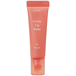 Фруктовый увлажняющий бальзам для губ Etude Fruity Lip Balm 02 Peach 10г
