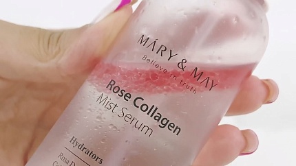 Увлажняющая мист - сыворотка с дамасской розой и коллагеном Mary&May Rose Collagen Mist Serum 100ml