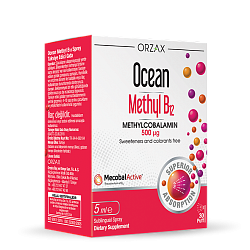 Витамин B12 Orzax Ocean Methyl B12 spray 500 mcg 5 ml