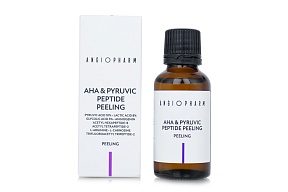 Пилинг с пептидами и пировиноградной кислотой Angiopharm Weekend Peeling pH 3.0-3.5 15мл