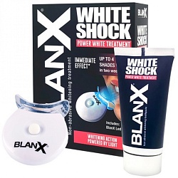 Отбеливающий уход "BlanX" White Shock Treatment + Led Bite 50 мл