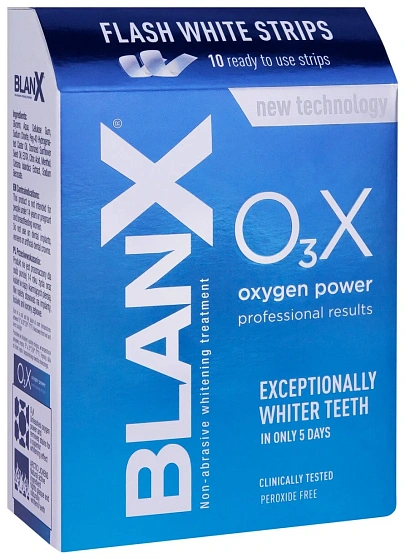Отбеливающие полоски "BlanX O3X" WHITE