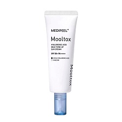 Водостойкий минеральный солнцезащитный крем с эффектом коррекции тона кожи Medi-Peel Medi-Peel Mooltox Hyaluronic Acid Mild Tone Up Sun Cream SPF 50+ PA++++ 50мл