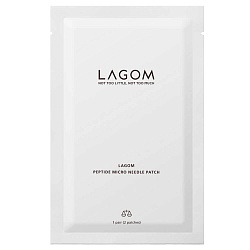 Пептидные патчи с микроиглами от морщин под глазами Lagom Peptide Micro Needle 1 пара (2 шт) Patch 