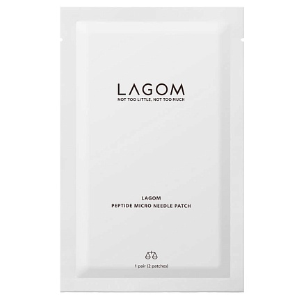 Пептидные патчи с микроиглами от морщин под глазами Lagom Peptide Micro Needle 1 пара (2 шт) Patch 