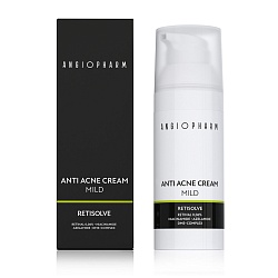 Крем для проблемной кожи с ретиналем 0.06% (retinol) ANGIOPHARM Anti Acne Cream MILD 50мл