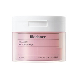 Гелевые тонер-пэды с коллагеном Biodance Collagen Gel Toner Pads 60шт