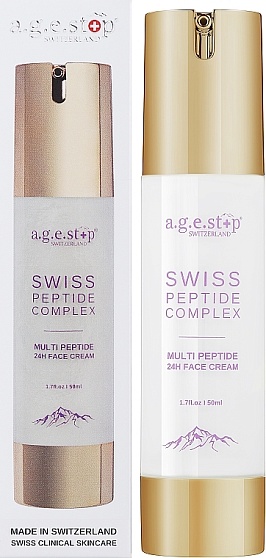 Увлажняющий омолаживающий крем для лица с пептидами AGESTOP PEPTIDE COMPLEX 24H FACE CREAM, 50 мл