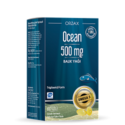 Капсулы Омега 3 Orzax Ocean Omega 3 500 mg Fish Oil Lemon Flavored 60 капсул