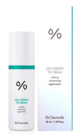 Успокаивающий крем для чувствительной кожи с 70% центеллы Dr.Ceuracle Cica Regen 70 Cream 50гр