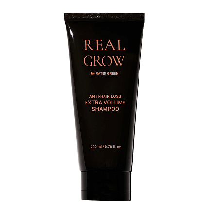 Укрепляющий шампунь для объёма RATED GREEN Real Grow Anti-Hair Loss Extra Volume Shampoo 200мл