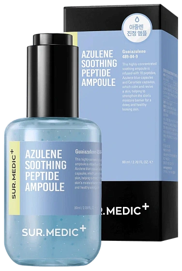 Успокаивающая ампула с пептидами и азуленом SUR.MEDIC+ Azulene Soothing Peptide Ampoule 80ml