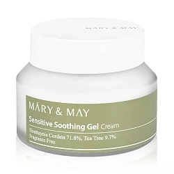 Успокаивающий гель-крем для проблемной кожи  Mary&May Sensitive Soothing Gel Blemish Cream 70g