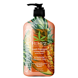 Шампунь «Ананас и Медовая дыня» для тонких волос Hempz Sweet Pineapple & Honey Melon Herbal Shampoo 500мл