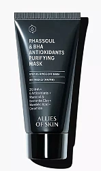 Очищающая и поросужающая маска Allies of Skin Rhassoul & BHA Antioxidants Purifying Mask
