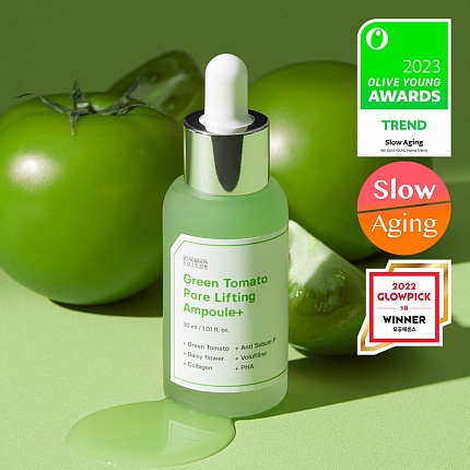 Сыворотка для сужения пор с лифтинг эффектом Sungboon Editor Green Tomato Pore Lifting Ampoule+ 30ml