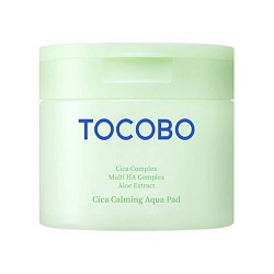 Успокаивающие увлажняющие пэды с центеллой Tocobo Cica Calming Aqua Pad